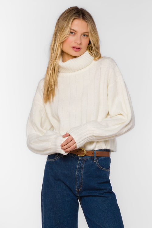 Abrial White Sweater